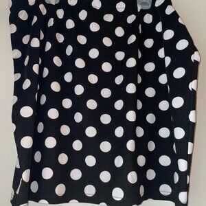 Plus Size Polka Dot Skirt